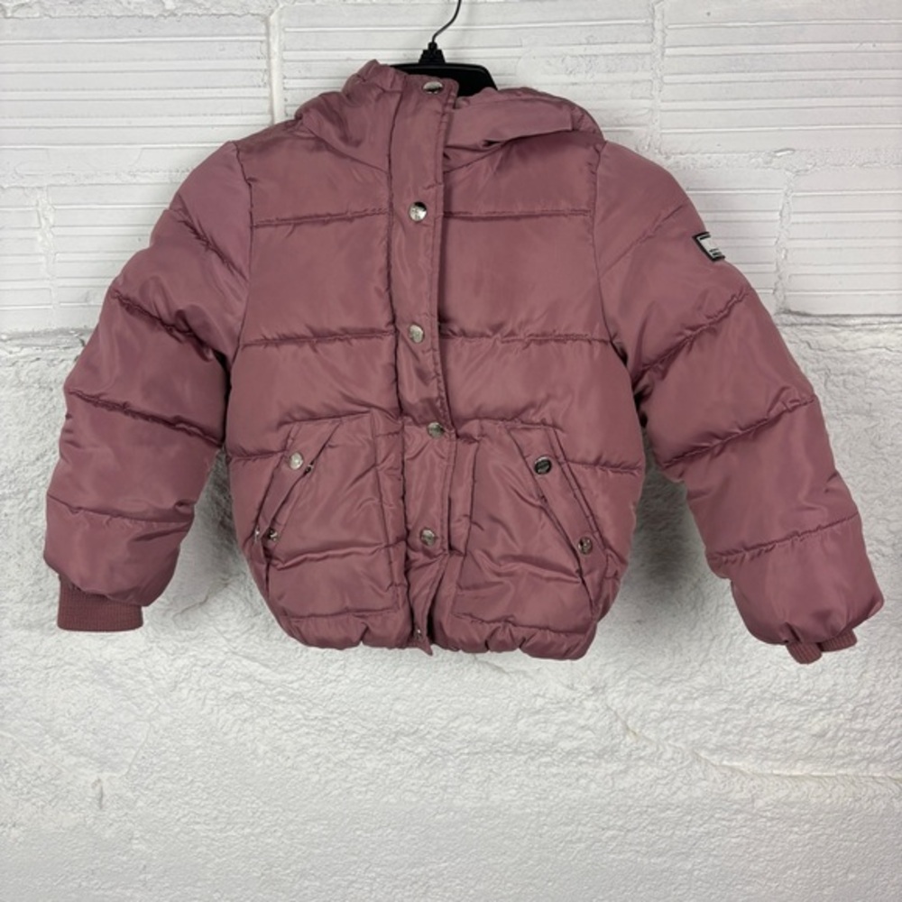 DKNY SPORT pale rose Pink Sherpa lined Puffer warm winter Jacket size 6X